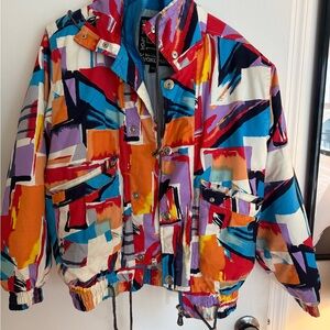 Vintage retro ski jacket